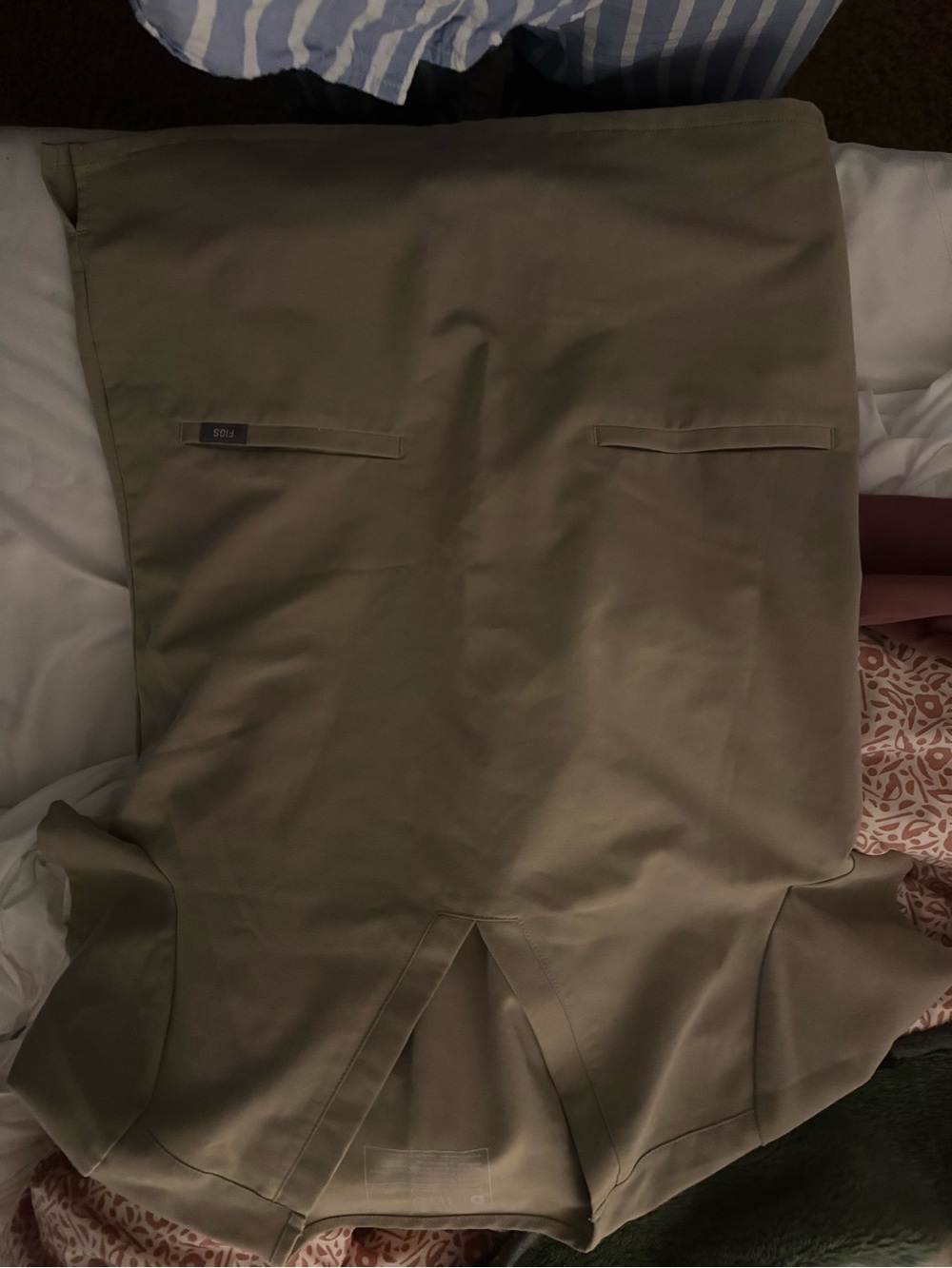 Figs Women's Olive Khaki Chino Top